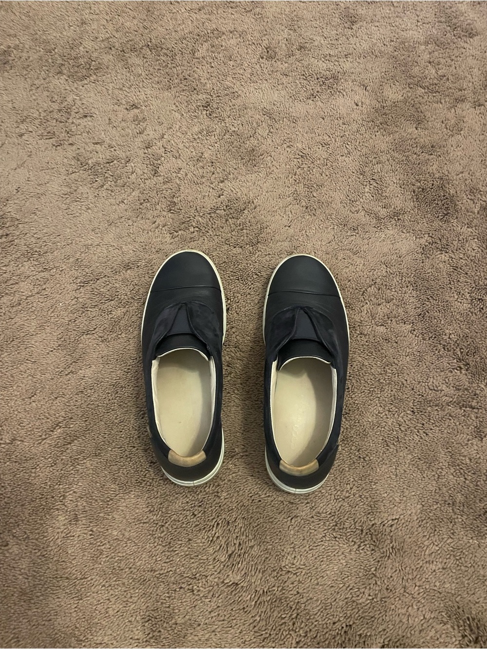 Ecco Women's Slip-On Sneakers in Blue with White Sole